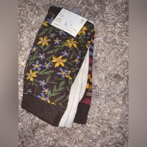 Floral, Cream and Striped Socks Set - 3 pack - NWT